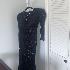 Long Sequins Ball Gown